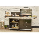 Cuisine d'&Eacute;t&eacute; Fidgi Cook'in Garden Barbecue Gaz 4 Br&ucirc;leurs avec Desserte