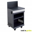 Cuisine d'&Eacute;t&eacute; Fidgi Cook'in Garden Barbecue Gaz 4 Br&ucirc;leurs avec Desserte