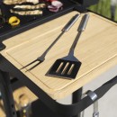 Barbecue Gaz Flavo 80 Cook'in Garden 4 Br&ucirc;leurs Plancha Thermom&egrave;tre sur chariot