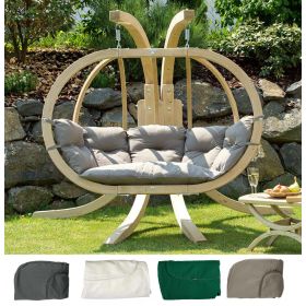Autres Accessoires Piscine : Fauteuil Suspendu Globo Royal Chair avec support 4 coloris Vert, &eacute;cru, anthracite et taupe