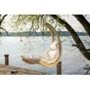 Fauteuil Suspendu Swing Chair avec Coussin R&eacute;versible &eacute;cru Confort Premium | Amazonas